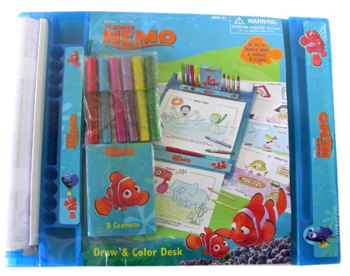 Disney Pixar character art kit- Finding Nemo draw and color desk