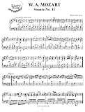 Mozart Piano Sonata No. 11 in A Major, K.331: Instantly download and print sheet music