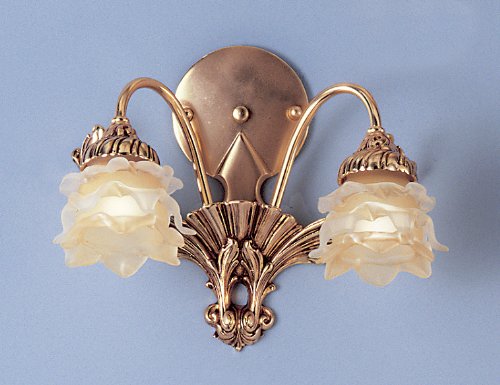 51v EnLQVjL Classic Lighting 4502 SNG Satin Gold La Paloma 11 Italian Glass & Bronze Sconces from the La Paloma