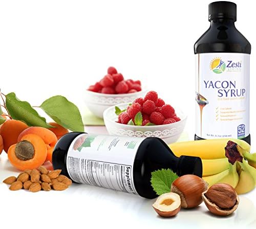 Yacon Syrup | Raw and Pure | Healthy Sugar Substitute | GLUTEN FREE | GMO FREE | Prebiotic | Yacon Supports Digestion & Elimination of Waste from the Body | LUXURIOUS RICH Taste | LARGE 8.7 fl oz bottle | 100% SATISFACTION GUARANTEE