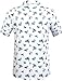 SSLR Men's Straight Fit Short Sleeve Shark Prints Shirt