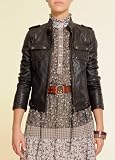 Mango Women's Short Leather Jacket