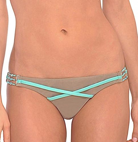 Toxic Sadie Swimwear Women's Bikini Bottom L Khaki