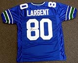 Steve Largent Autographed/Hand Signed Seattle Seahawks Jersey HOF 95 PSA/DNA