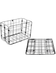 Wald 582 Rear Folding Bicycle Basket (12.75 x 7.25 x 8.5, Black)
