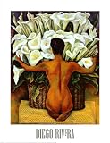 Nude with Calla Lilies Art Poster Print by Diego Rivera, 28x36