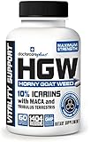 Horny Goat Weed with Maca Root & Maximum Strength 10% Icariins for Increasing Libido | 1404 mg Per Serving! 30 Day Supply 60 Capsules - USA Made and GMP Certified - by Doctor Care Plus