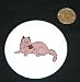 All Products : 3" button / pin printed with rag, cat, long, doll, haired, pet, animal