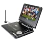 Envizen Digital ED8850A Duo Box Pro 7-inch Handheld Digital TV/DVD Player with Built-in Tuner, Carrying Case and Car Adapter