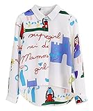 (コ-ランド) Co-land 可愛い 子供服 ブラウス 女の子 キッズ シャツ 長袖 ガールズ 小柄プリント フォーマル 女児 トップス 春夏着 カジュアル 150