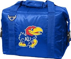 Kansas Jayhawks 12-pack Soft Sided Beverage Cooler NCAA College Athletics Sports Fan Merchandise