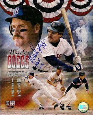 Autographed/Hand Signed Hof'R Wade Boggs - Boston Red Sox- 8x10 Photo