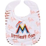 MLB McArthur Miami Marlins Infant Littlest Fan Mesh Bib - White