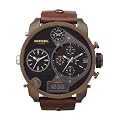 Diesel - DZ7246 - Montre Homme - Quartz Analogique - Digital - Cadran Noir - Bracelet Cuir Marron