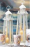 Ancient White Lighthouse Lantern (13 inch)
