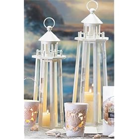 Ancient White Lighthouse Lantern (13 inch) by 