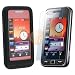 Screen Protector + Black Silicone Skin Case for Samsung S5230 Star Tocco Lite