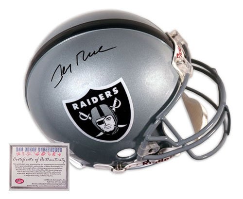 Jerry Rice Autographed Oakland Raiders Mini Helmet
