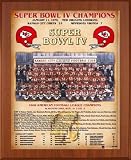 Cherry 13x16 1969 Kansas City Chiefs Super Bowl Championship Team Photo Plaque