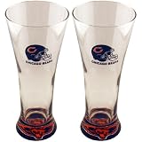NFL Football Team Two Pack 12 Ounce Flared Pilsner Glasses