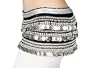 HooToo - �charpe/Foulard sur les Hanches pour Danse du ventre,avec pi�ces d'argent,noir