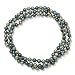 Perldor - 60650006 - Collier Femme - Perles de Coquillage - Jade - Bleu - Bleu nuit - 90 cm