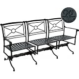 Windham Castings Windsor Independent Spring Triple Settee Frame Only, Coal