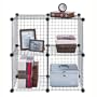 Stacking Wire Storage Cubes - Set of 4 in Silver