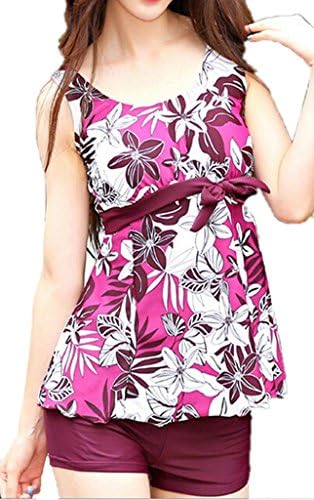 Women's Halter Shaping Body Two-Piece Swimsuit Plus Size Swimwear(A3(3020),XL)