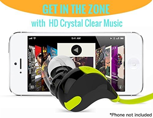 Mellowleaf Wireless Stereo Bluetooth V4.1 Headphones Noise Cancelling w/ Microphone For Sports Sweatproof Earbuds Headset for iPhone 6, iPod Touch, Apple &amp; Android Smart Phones &amp; Bluetooth Devices