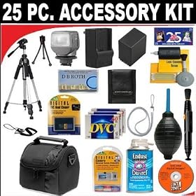 25 PC ULTIMATE SUPER SAVINGS DELUXE DB ROTH ACCESSORY KIT For The JVC GR-D250, D270,... by 