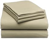 Pinzon 160-Gram Solid Flannel Twin Sheet Set, Taupe