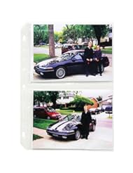 Office Product: C-Line Ring Binder Photo Storage Pages for 5 x 7 Inch Photos, Side Load, 4 Photos/Page, 50 Pages per Box (52572) - C-Line Products Inc.