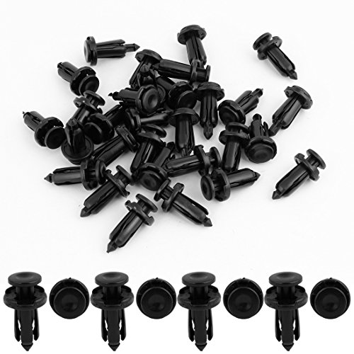 30 Pcs Car Interior Door Trim Clips Black Nylon Rivet Fastener
