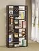 Display Bookcase Contemporary Style in Cappuccino Finish