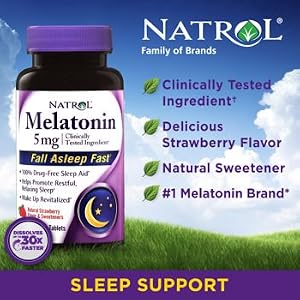 Natrol® Melatonin 5 Mg, 250 Fast Dissolve Tablets Strawberry Flavor