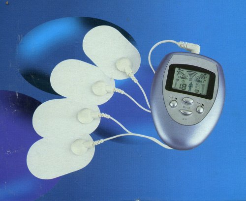 Elektromassage-Gerät mit Knet- & Klopfmassage, 5 Massage-Programme, inklusive 4 Massage-Pads