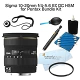 Sigma 10-20MM F4-5.6 EX DC HSM FOR PENTAX with 77mm UV + Cleaning Package