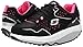 Skechers Women's Shape Ups Everyday Comfort Fashion Sneaker, Black/Hot Pink, 9.5 M US
