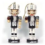 New York Jets Mini Wooden Nutcracker Two-Piece Ornament Set