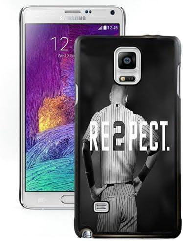 Note 4 Case,Derek Jeter Re2Pect New York Yankees Black Samsung Galaxy Note 4 Screen Phone Case Fashion and Charming Design
