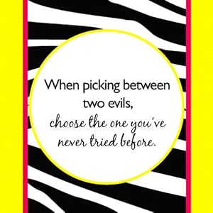 When Picking Between Two Evils Cocktail Napkins