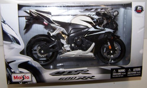 Cover image : Maisto 1/12 Scale Diecast Honda Cbr 600rr Motorcycle in Color Black and White