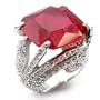 Jewelry - Sterling Silver Ruby CZ Ring SZ 8