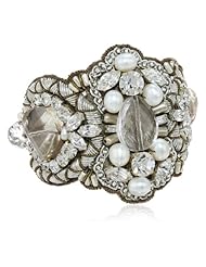 Ranjana Khan "Vintage Bride" Metallic Embroidered Cuff Bracelet
