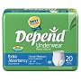 Depend Underwear, Small-medium, 20-Count Packages (Pack of 4)