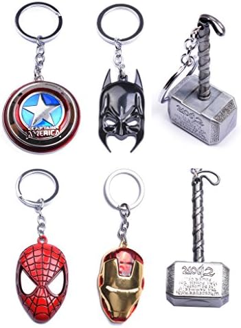 BLABLABLA Marvel Comic Character Key Ring Zinc Alloy Key Chain Batman