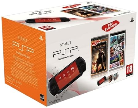 Console PSP Street (E1004 noire) + God of War : Ghost of Sparta - collection essentielles + GTA : Vice City stories - collection essentielles