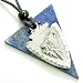 Protection Double Arrowhead Lapis Lazuli Wolf Amulet Necklace