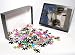 Photo Jigsaw Puzzle of Pilgrim circling a white Stupa with prayer wheel in hand, Thimpu, Bhutan, Asia from Robert Harding